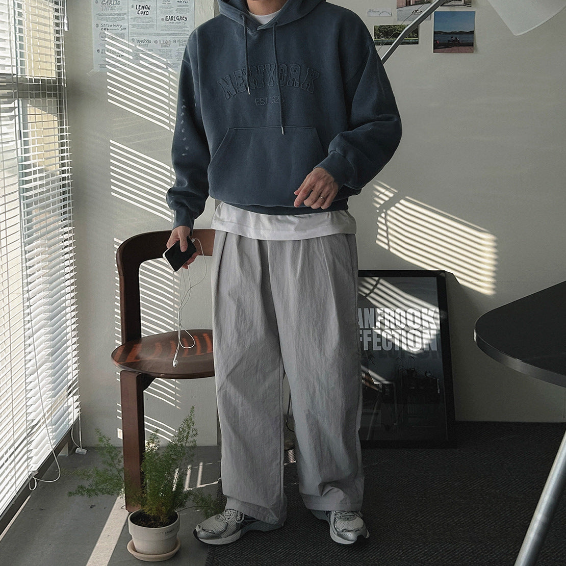 Casual Letter Hoodie for Men, Loose FitStreetwear, Autumn Fashion Sweatshirt