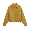 Suede Pilot Jacket for Women Fashion Outerwear