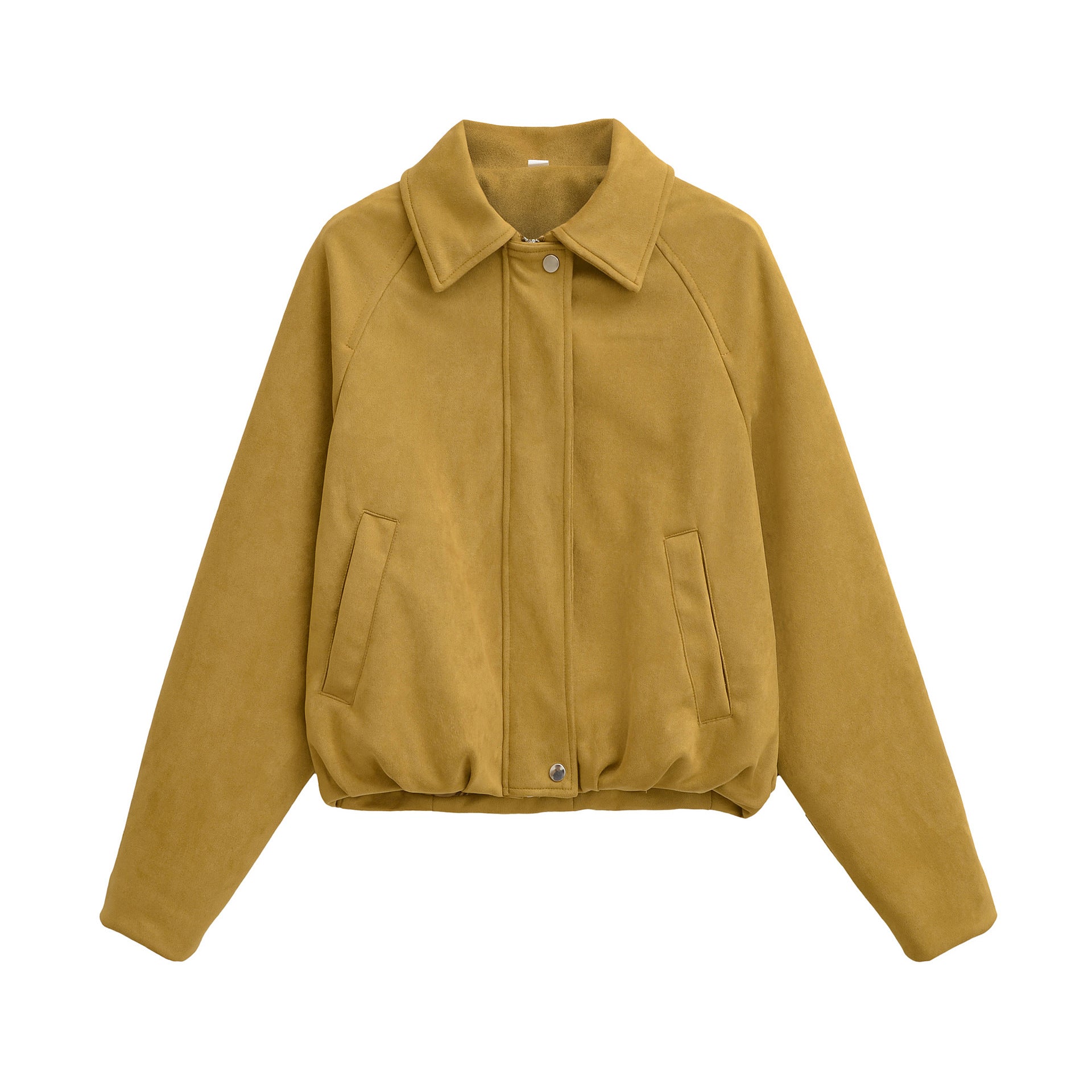 Suede Pilot Jacket for Women Fashion Outerwear