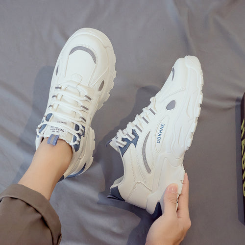Casual Sports Dad Trendy Shoes Trendy Men's Shoes Versatile Board Shoes with Velvet Warm Cotton Shoes