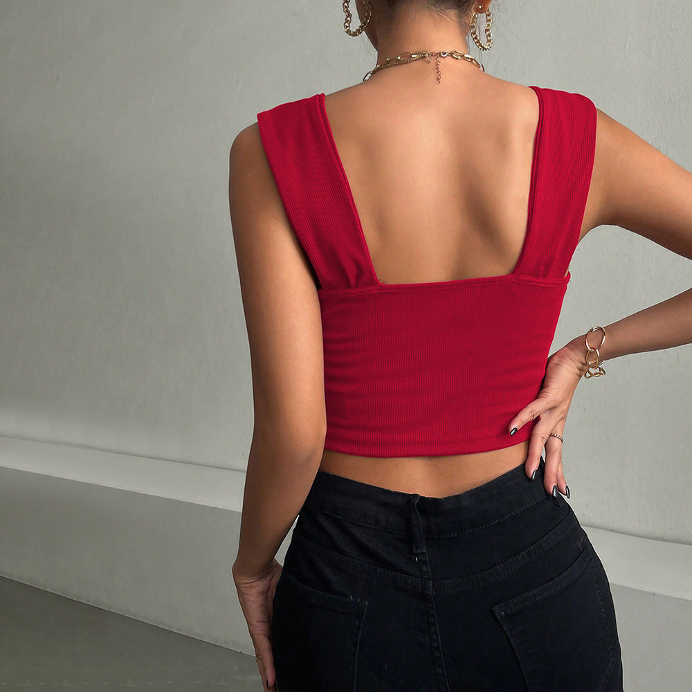 European and American summer new fashion temperament suspender vest top women